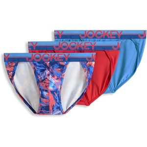 image:imageJockey Mens Underwear Infinite Cool Microfiber Stretch String Bikini  3 PackSolar Flare