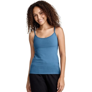 image:imageJockey Womens Activewear Cotton Stretch Cami with Builtin BraHarbor Blue