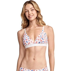 image:imageJockey Womens Bra Light amp Airy Plunge BraletteBlue Treats