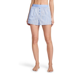 image:imageJockey Womens Sleepwear Cotton Poplin Boxer ShortLovely Blue