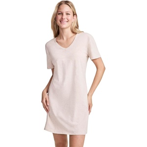 image:imageJockey Womens Sleepwear Organic Cotton Stretch Sleep ShirtOatmeal Heather