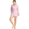 image:imageJockey Womens Sleepwear Cotton Poplin Long Sleeve Button UpCamilla Stripe