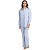 image:imageJockey Womens Sleepwear Cotton Poplin Long Sleeve Button UpLovely Blue