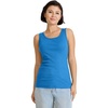 image:imageJockey Womens Activewear 100 Cotton Rib TankCrisp Blue