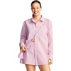 image:imageJockey Womens Sleepwear Cotton Poplin Long Sleeve Button UpCamilla Stripe