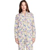image:imageJockey Womens Sleepwear Cotton Poplin Long Sleeve Button UpPressed Flowers