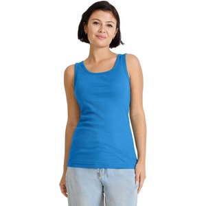 image:imageJockey Womens Activewear 100 Cotton Rib TankCrisp Blue