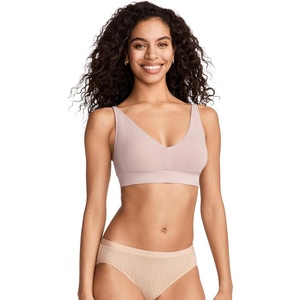 image:imageJockey Womens Bra Seamfree Light Support Plunge BralettePink Haze