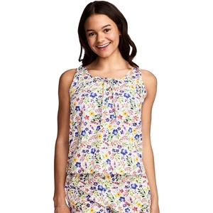 image:imageJockey Womens Sleepwear Cotton Poplin TankPressed Flowers