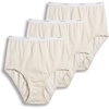 image:imageJockey Womens Underwear Plus Size 100 Cotton Classic Brief  3 PackIvory