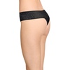 image:imageJockey Womens Underwear Soft Touch Lace Modal ThongBlack