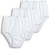 image:imageJockey Womens Underwear Plus Size 100 Cotton Classic Brief  3 PackWhite