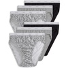 image:imageJockey Womens Underwear Plus Size 100 Cotton Classic French Cut  6 PackBlack Petals