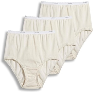 image:imageJockey Womens Underwear Plus Size 100 Cotton Classic Brief  3 PackIvory