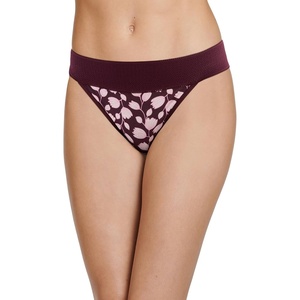 image:imageJockey Womens Underwear Soft Touch Lace Modal ThongBasic Floral Leaves