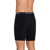 image:imageJockey Mens Underwear Lightweight Cotton Blend 7 Long Leg Boxer Brief  4 PackBlack