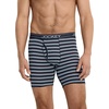 image:imageJockey Mens Underwear Lightweight Cotton Blend 7 Long Leg Boxer Brief  4 PackBluest BlueSuitable StripeTrue NavyRed Pear