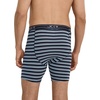 image:imageJockey Mens Underwear Lightweight Cotton Blend 7 Long Leg Boxer Brief  4 PackBluest BlueSuitable StripeTrue NavyRed Pear