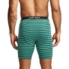 image:imageJockey Mens Underwear Lightweight Cotton Blend 7 Long Leg Boxer Brief  4 PackFirewood Stripe