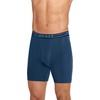 image:imageJockey Mens Underwear Lightweight Cotton Blend 7 Long Leg Boxer Brief  4 PackSparkling WatersBlue HeavenFaded Denim HeatherInk Well
