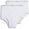 image:imageJockey Tall Man Classic Brief 2 Pack  100 Cotton Underwear for MenWhite