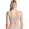 image:imageJockey Womens Bra Organic Cotton Stretch Tank Strap Bralette  2 PackGrey Mist