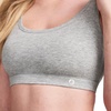 image:imageJockey Womens Bra Organic Cotton Stretch Tank Strap Bralette  2 PackGrey Mist