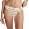 image:imageJockey Womens Underwear Organic Cotton Stretch Logo Thong  3 PackFawn Sparkles