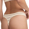 image:imageJockey Womens Underwear Organic Cotton Stretch Logo Thong  3 PackFawn Sparkles