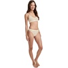 image:imageJockey Womens Underwear Organic Cotton Stretch Logo Thong  3 PackFawn Sparkles