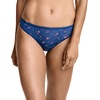 image:imageJockey Womens Underwear Organic Cotton Stretch Logo Thong  3 PackMushroom Toss
