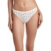 image:imageJockey Womens Underwear Organic Cotton Stretch Logo Thong  3 PackWinter Floral