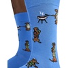 image:imageJockey Mens Socks Mens Novelty Dress Crew SockDogs Grilling
