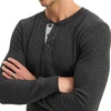 image:imageJockey Mens Baselayer Long Sleeve Waffle HenleyCharcoal Heather