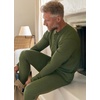image:imageJockey Mens Baselayer Long Sleeve Waffle HenleyMilitary Green Heather