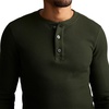 image:imageJockey Mens Baselayer Long Sleeve Waffle HenleyMire Green