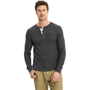 image:imageJockey Mens Baselayer Long Sleeve Waffle HenleyCharcoal Heather