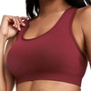 image:imageJockey Womens Bra Seamfree Mid Impact Sports BraCurrant