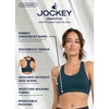 image:imageJockey Womens Bra Seamfree Mid Impact Sports BraHarbor Blue