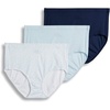 image:imageJockey Womens Underwear 100 Cotton Elance Breathe Brief  3 PackFlowing FineFrothy BlueNavy