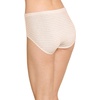 image:imageJockey Womens Underwear 100 Cotton Elance Breathe Brief  3 PackWhisper StripeSheer PeachLight