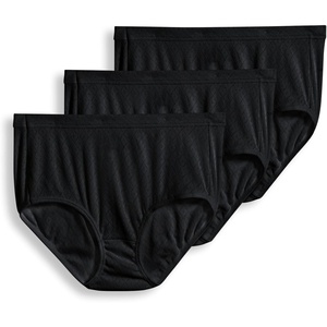 image:imageJockey Womens Underwear 100 Cotton Elance Breathe Brief  3 PackBlack