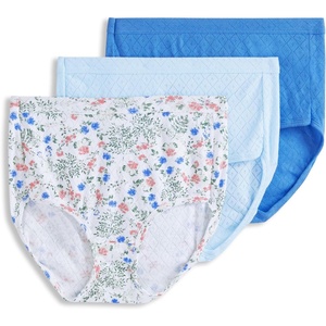 image:imageJockey Womens Underwear 100 Cotton Elance Breathe Brief  3 PackGarden Ferns