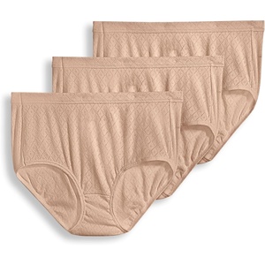 image:imageJockey Womens Underwear 100 Cotton Elance Breathe Brief  3 PackLight