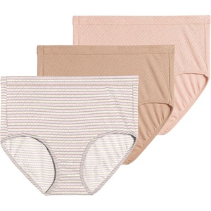 image:imageJockey Womens Underwear 100 Cotton Elance Breathe Brief  3 PackNude