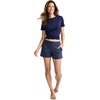 image:imageJockey Womens Loungewear Cotton Modal Foldover ShortJockey Blue