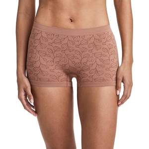 image:imageJockey Womens Underwear Seamfree BoyshortAlmond Jacquard