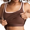 image:imageJockey Womens Loungewear Cotton Stretch Ruched TankCoffee