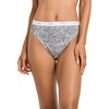 image:imageJockey Womens Underwear 100 Cotton Classic French Cut  3 PackBlack Petals