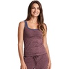 image:imageJockey Womens Loungewear Cotton Stretch Ruched TankCurrant Heather